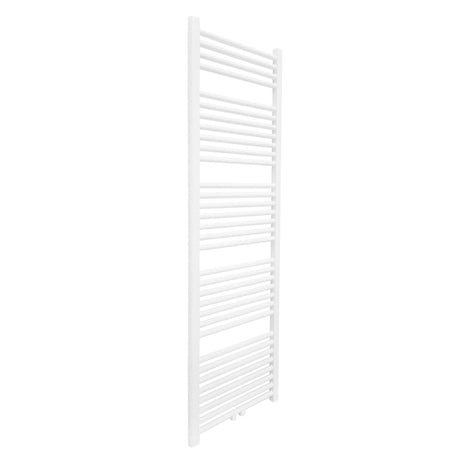 Vtw Living - Handdoekradiator Badkamer met Aansluit Set en Thermostaat - 1600 × 500 mm - Mat Wit