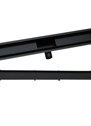 Vtw Living - Douchegoot Rvs Mat Zwart 80 Cm - Geschikt om te betegelen