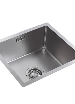 Vtw Living - RVS Spoelbak 44,5x34,5 cm - Inclusief Aansluitset - Zonder Kraangat