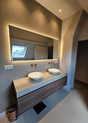 Vtw Living - Badkamerspiegel met Verlichting en Verwarming - Spiegel - 160 x 80 cm