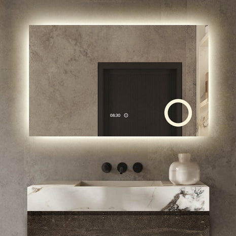 Vtw Living - Badkamerspiegel met LED Verlichting en Verwarming 80 x 60 cm