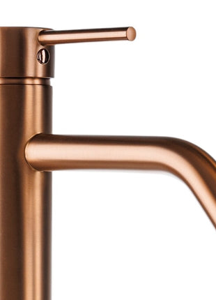 Vtw Living - Mengkraan - Wastafelkraan Geborsteld Brons - Kraan Wastafel - 30 cm hoog