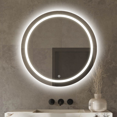 Vtw Living - Badkamerspiegel Rond met LED Verlichting en Verwarming 80 cm