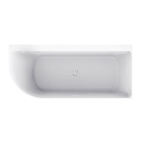 Vtw Living - Hoekbad - Ligbad Glans Wit 180 × 80 Cm - Rechts