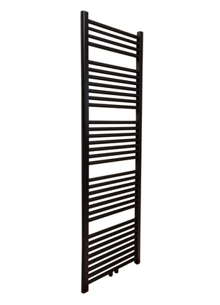 Vtw Living - Handdoekradiator Badkamer met Aansluit Set en Thermostaat - 1600 × 500 mm - Mat Zwart