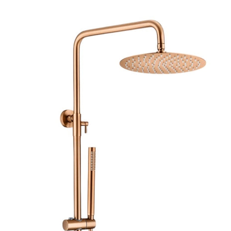 Vtw Living - Regendouche Set Met Thermostatische Mengkraan - Brons - 25 Cm