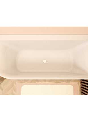 Vtw Living - Hoekbad - Ligbad Mat Wit 180 × 80 Cm - Rechts