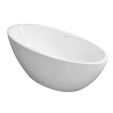 Vtw Living Vrijstaand Bad Ovaal - Ligbad - Mat Wit 170×78 cm