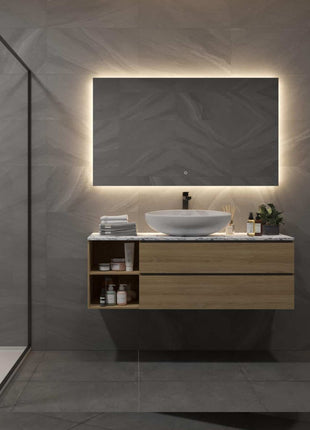 Vtw Living - Badkamerspiegel Met Verlichting En Verwarming - 160 X 80 Cm