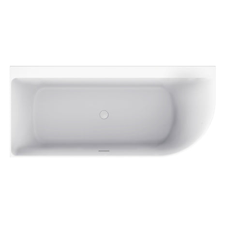 Vtw Living - Hoekbad - Ligbad Mat Wit 180 × 80 Cm - Links