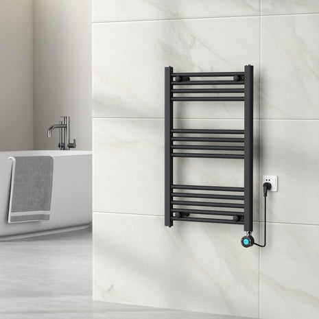 Vtw Living - Handdoekradiator Elektrisch 800 × 500 mm - Mat Zwart - 300 Watt