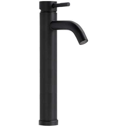 Mengkraan - Wastafelkraan Mat Zwart - Hoog model - 30 cm hoog