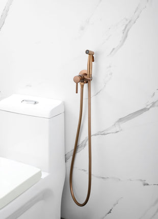 Vtw Living - Bidet - Bidetkraan - Bidetmengkraan - Geborsteld Brons - Warm en Koud Water